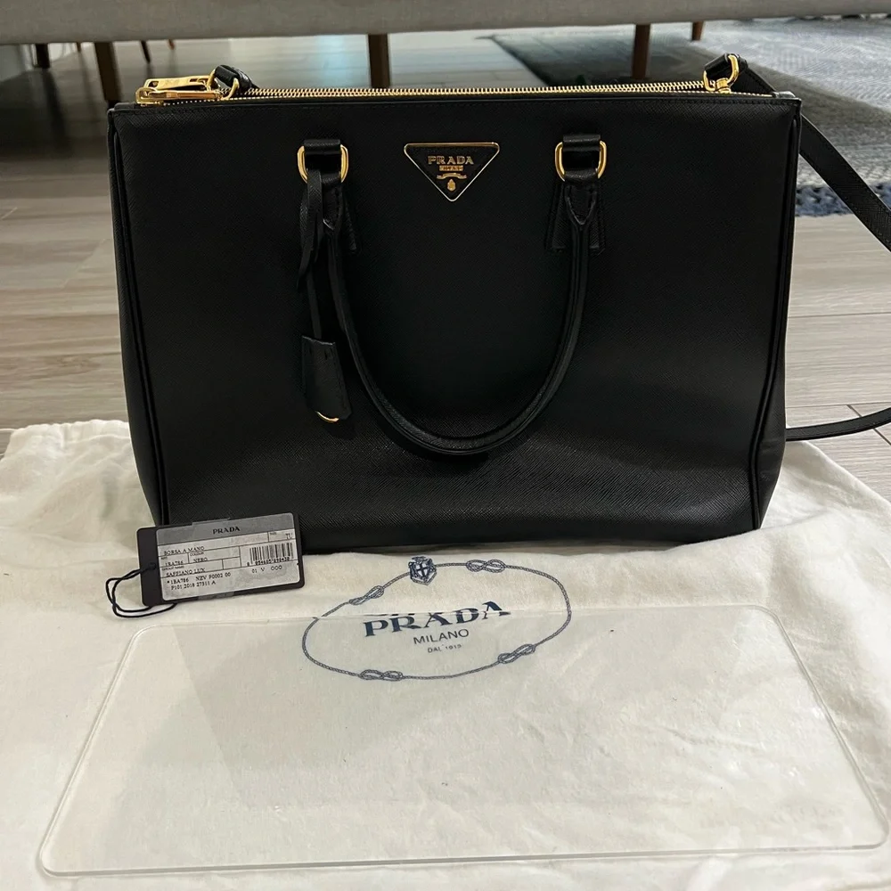 Large Prada Galleria Saffiano leather bag - Picture 6 of 9